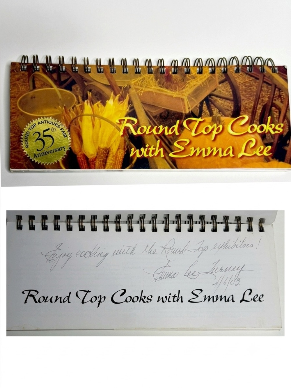 Round Top Cooks Signed Emma Lee  35th Anniversary edition